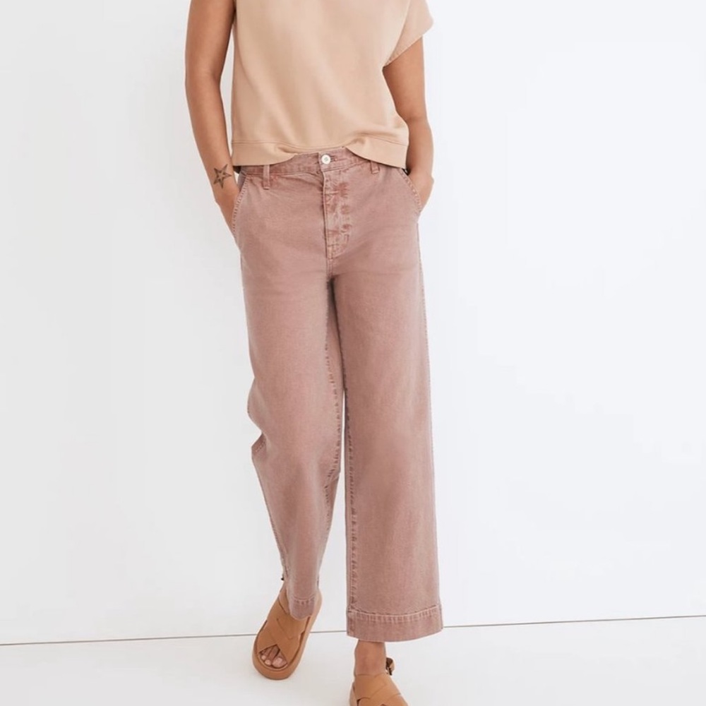 EUC Madewell The Vintage Wide Leg Pants in Purple